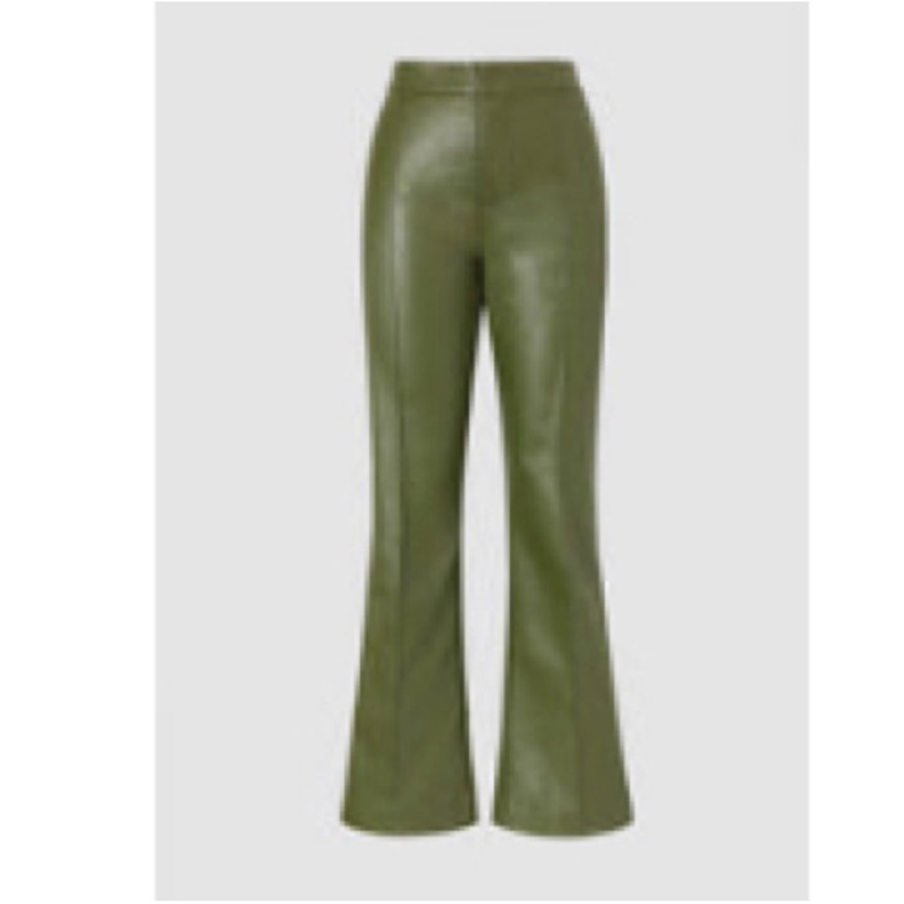 Olive Leather pants from MICAS! Never Worn!